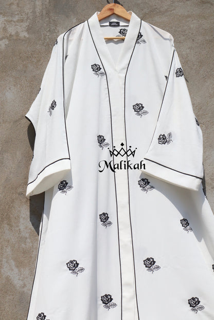 Gulaab White Abaya