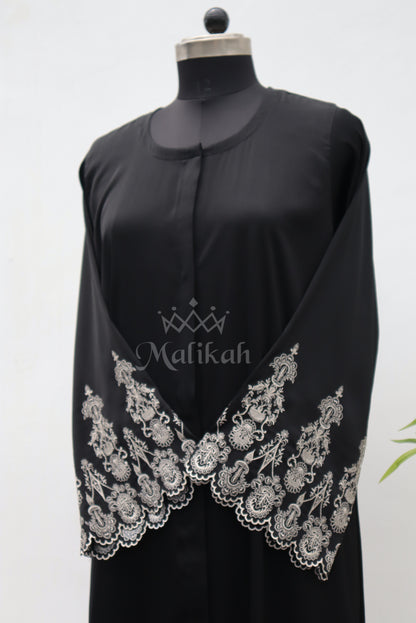 Resham Black Abaya