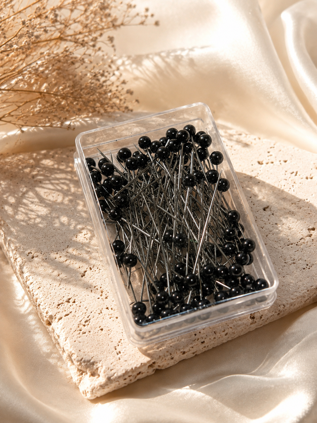 Black hijab pin box 100 pcs 1 box