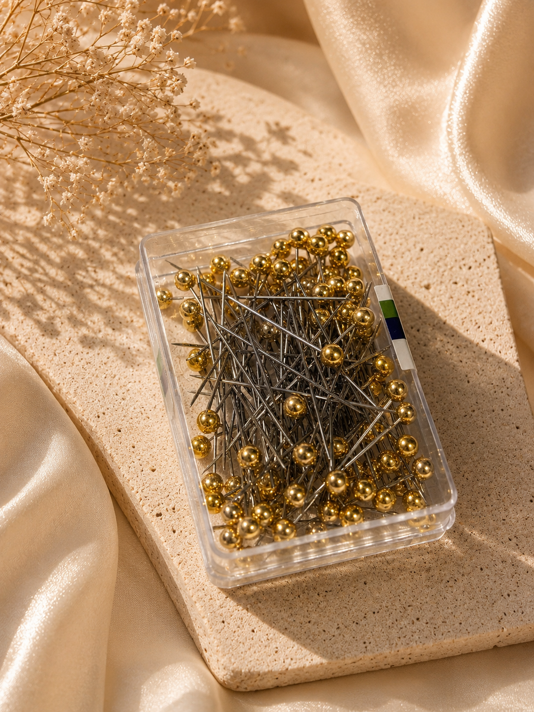 Gold hijab pin box 100 pcs 1 box