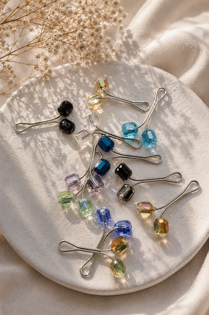 Crystal Loop pins 10 pcs