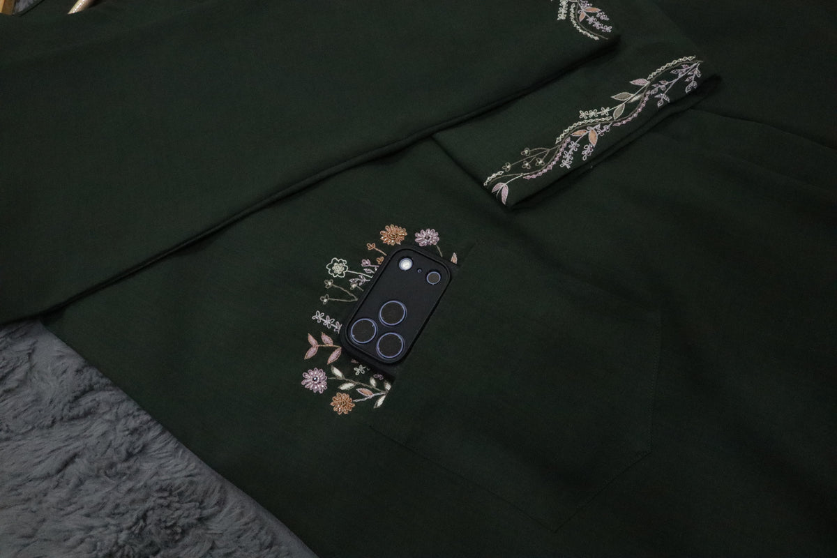 Shama Linen Handwork Abaya