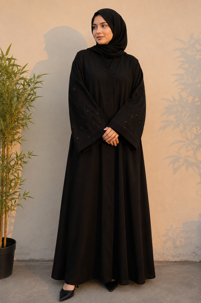 Sabiha Black Abaya