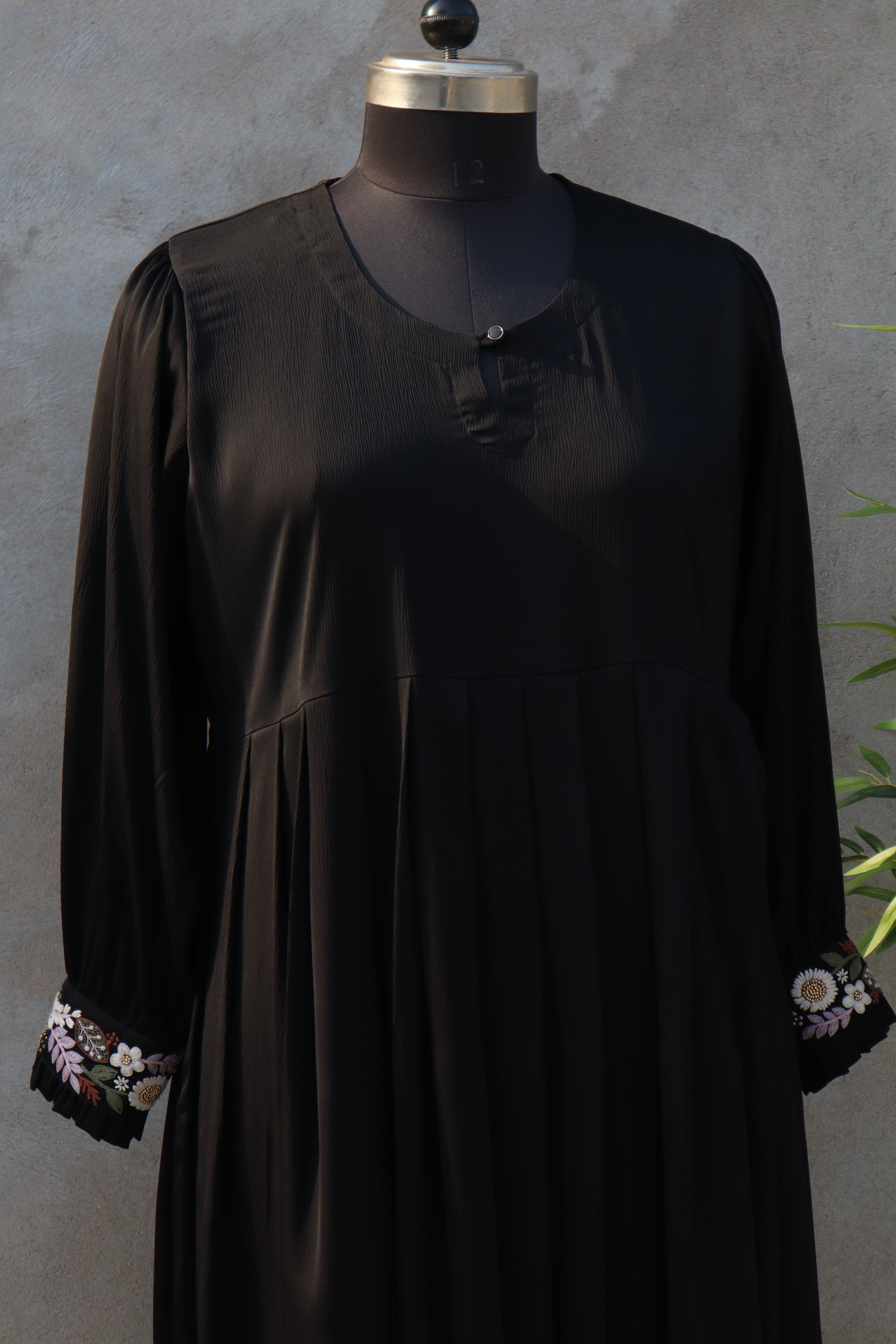 Layali Hand-Embroidered Frock Abaya