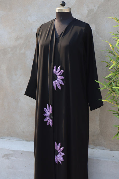 Flora Abaya (Lavender)