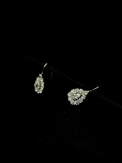 Short silver Zircon Earring