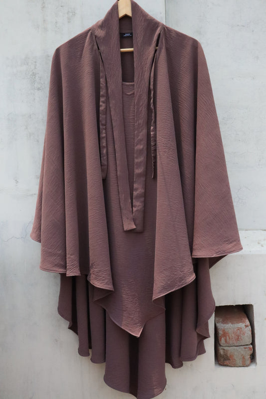 Brown Single Layer CEY Khimar