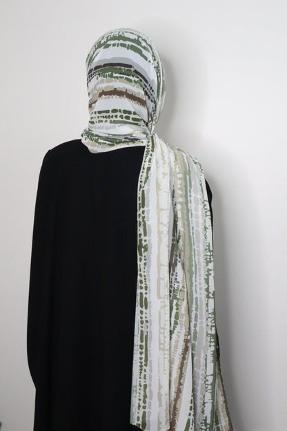 Green georgette Hijab