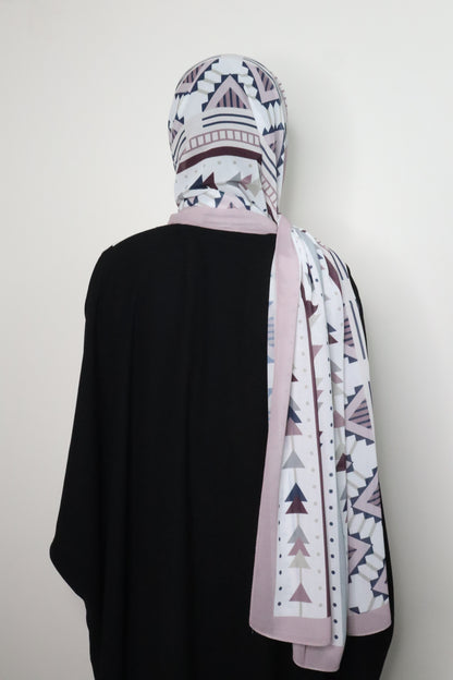 Pink georgette hijab