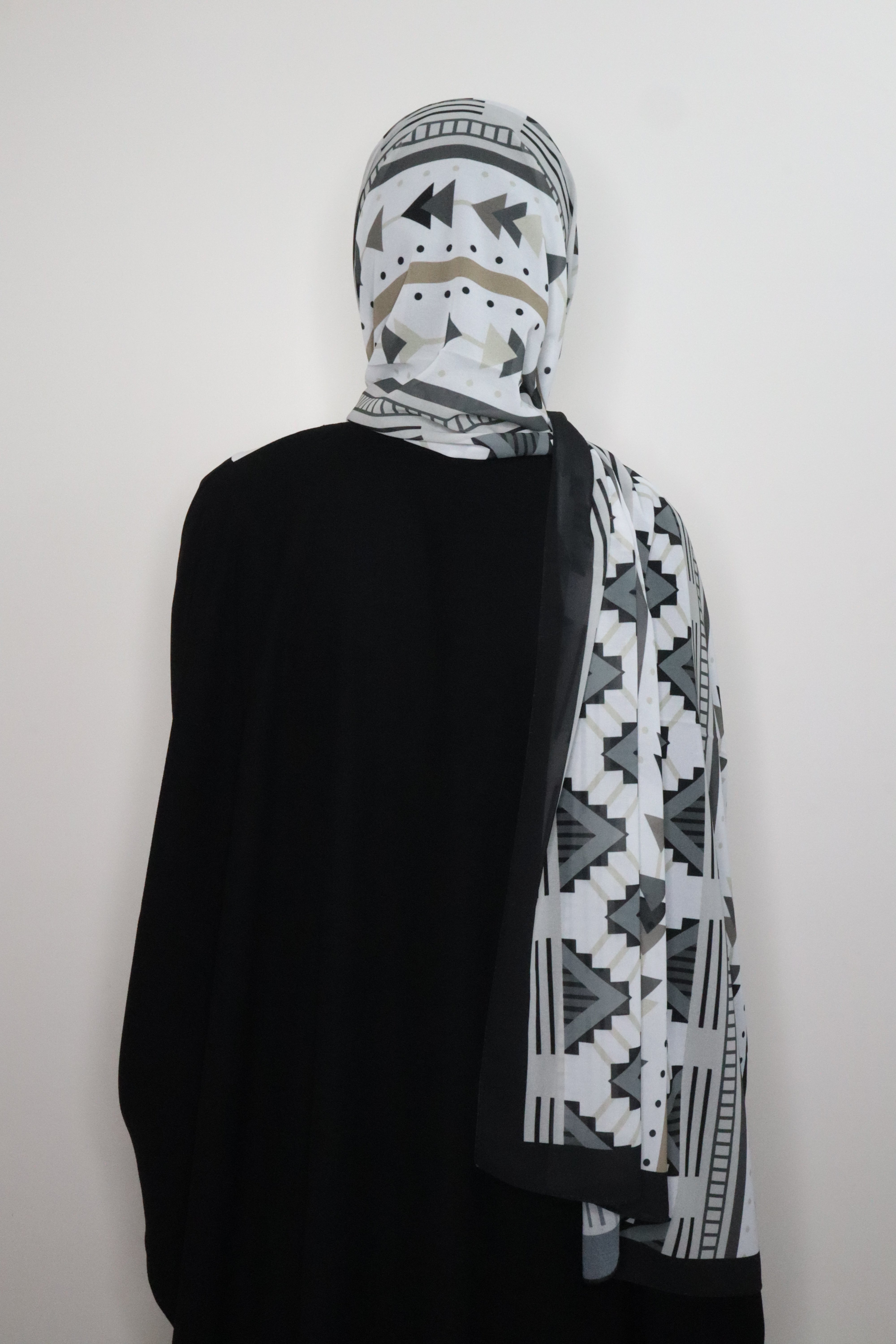 Black georgette Hijab