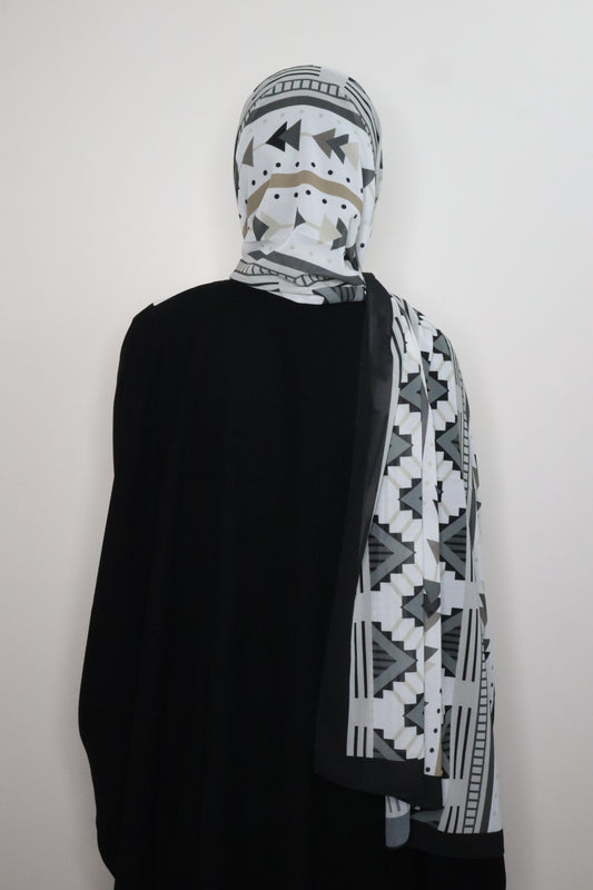 Black georgette Hijab