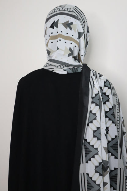 Black georgette Hijab