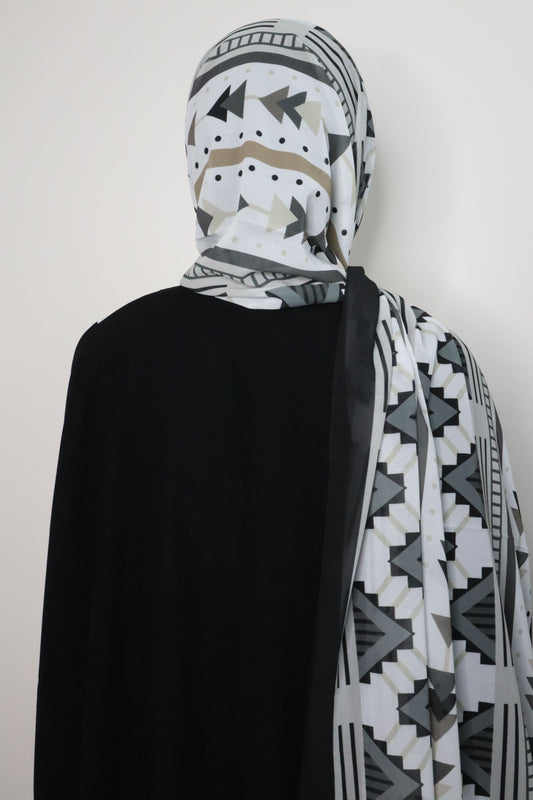 Black georgette Hijab
