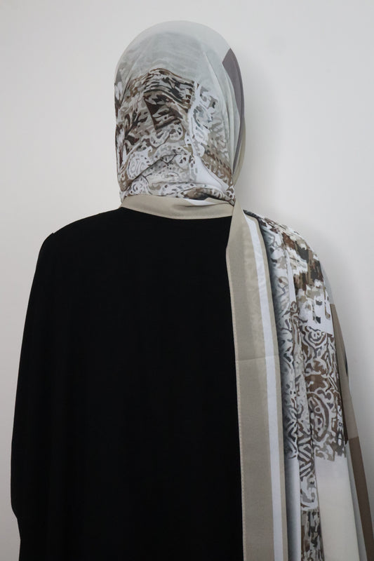 Malaysian georgette hijab Style-5