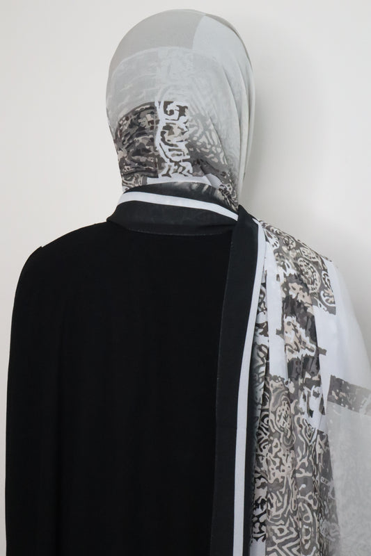 Malaysian georgette hijab Style-5