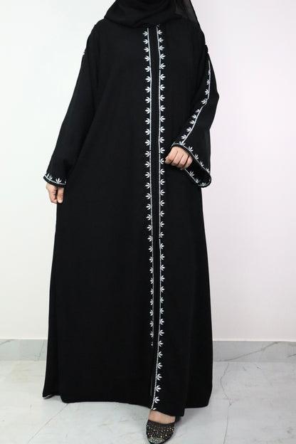 Siyah Elegance Abaya Set
