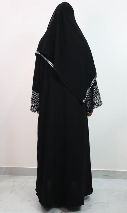 Black Keffiyeh Abaya
