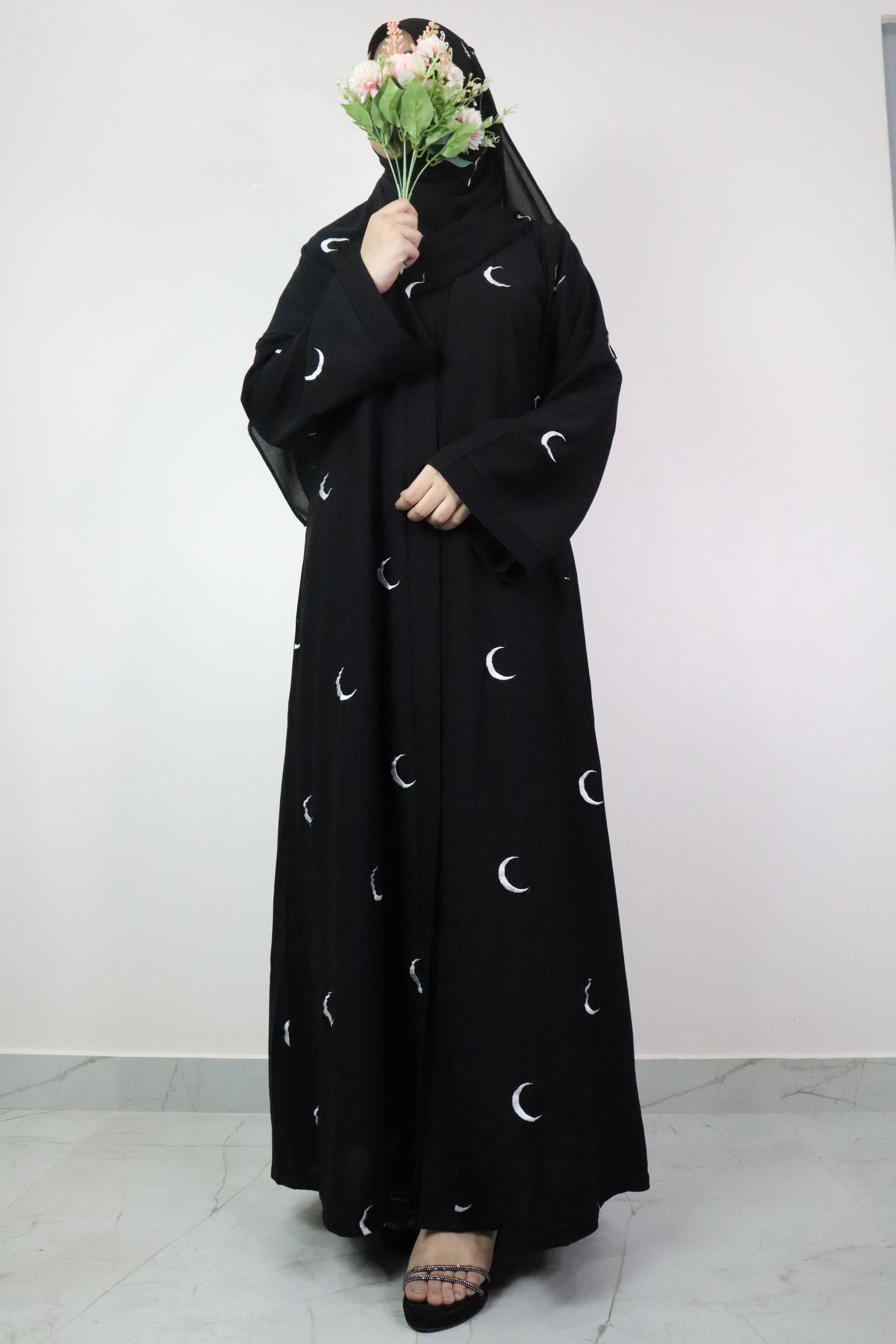 Moon Abaya in Black