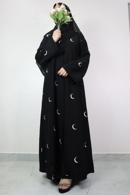 Moon Abaya in Black