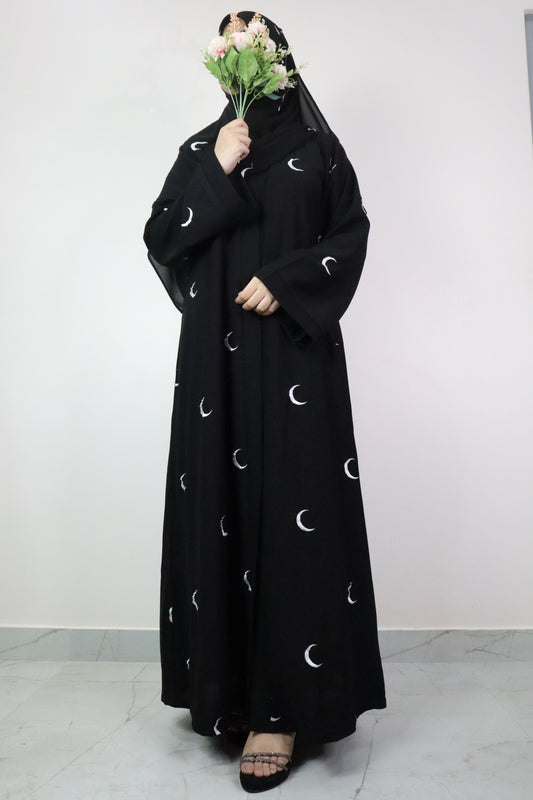 Moon Abaya in Black