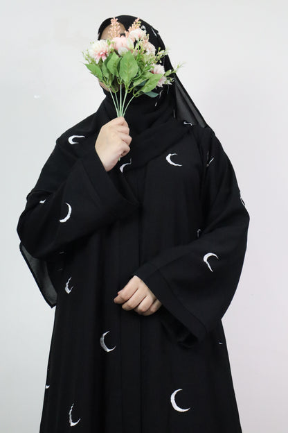 Moon Abaya in Black