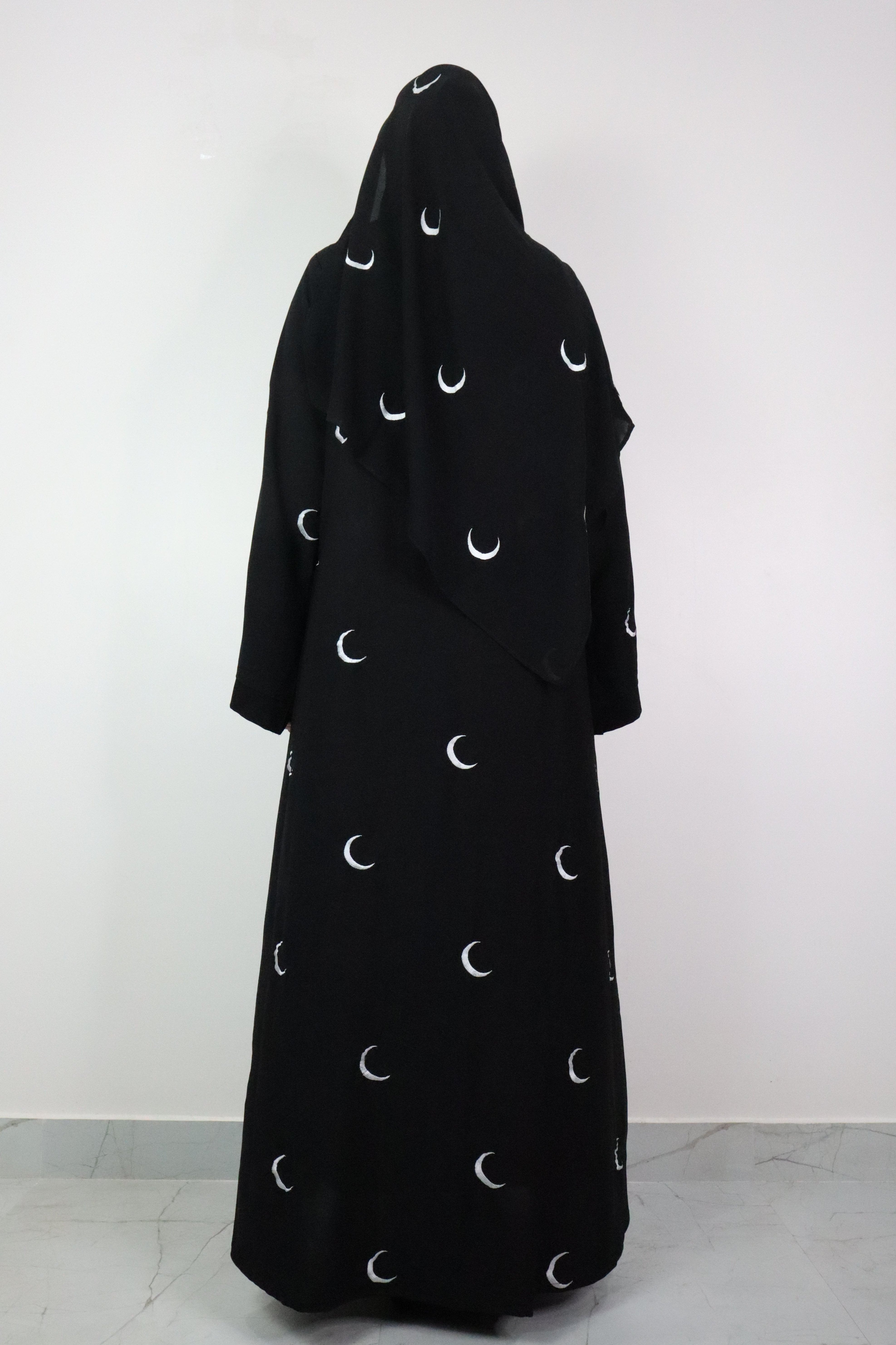 Moon Abaya in Black