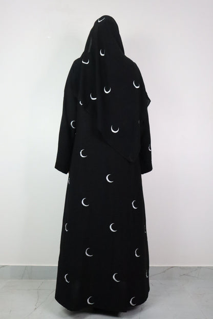 Moon Abaya in Black