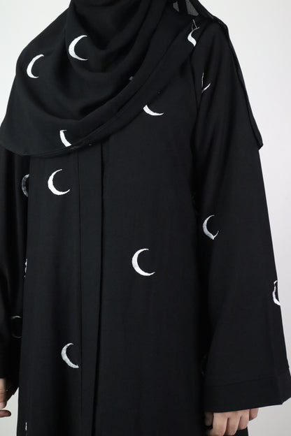 Moon Abaya in Black