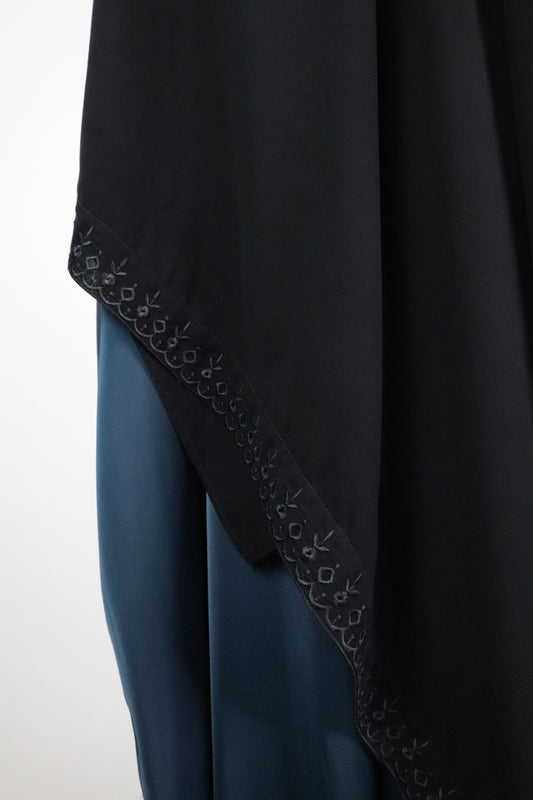 Black Long and Wide Dupatta 2