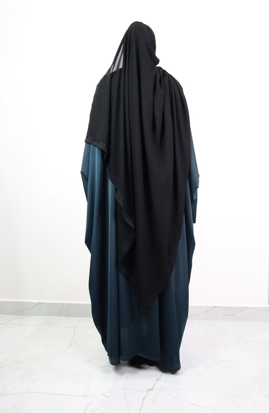 Black Long and wide Dupatta