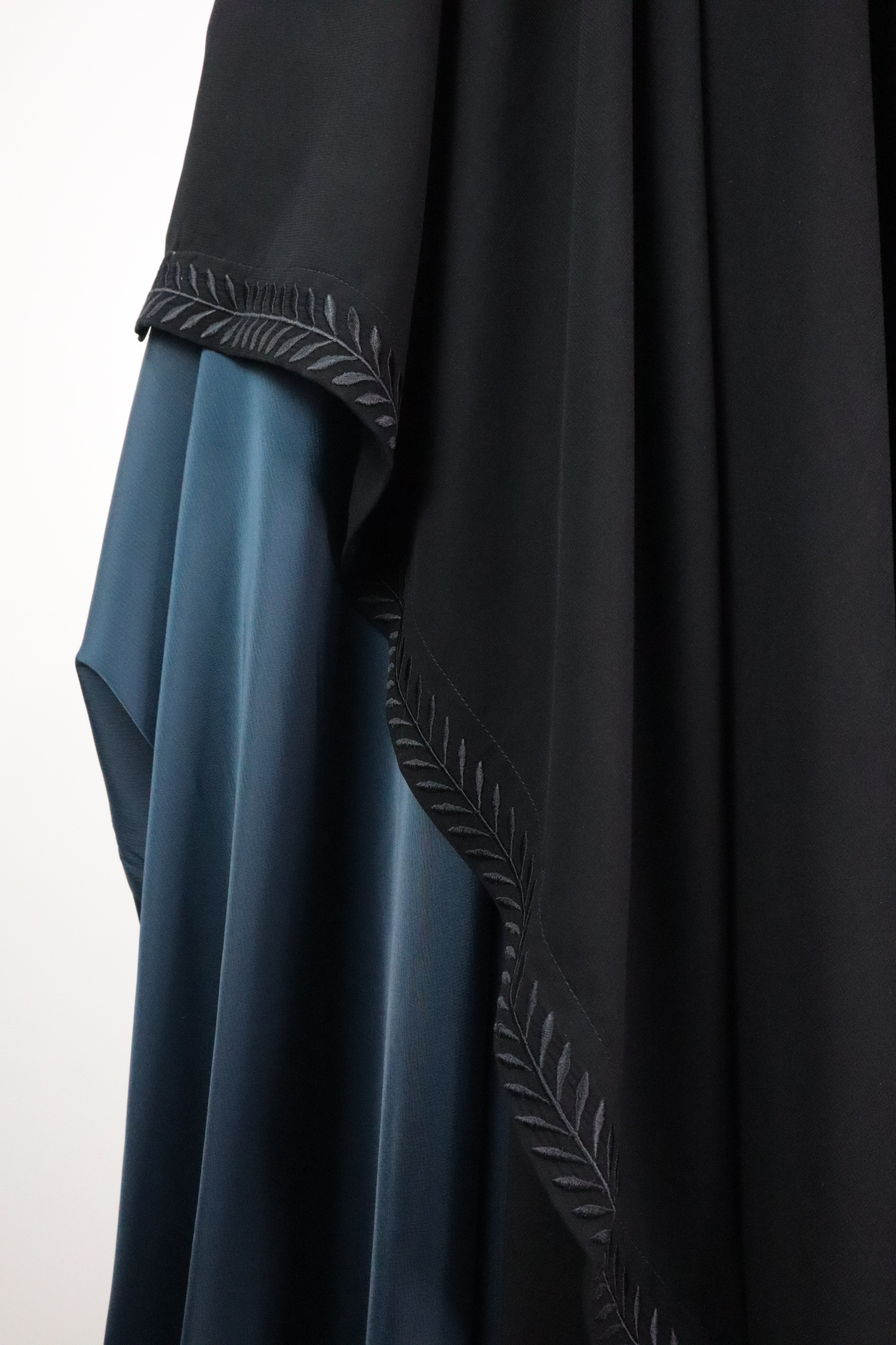 Black Long and wide Dupatta Style 1