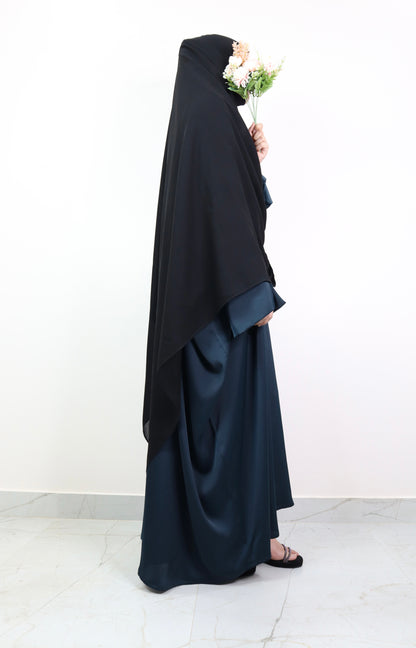 Jet Black Chiffon Shaila for Full Coverage