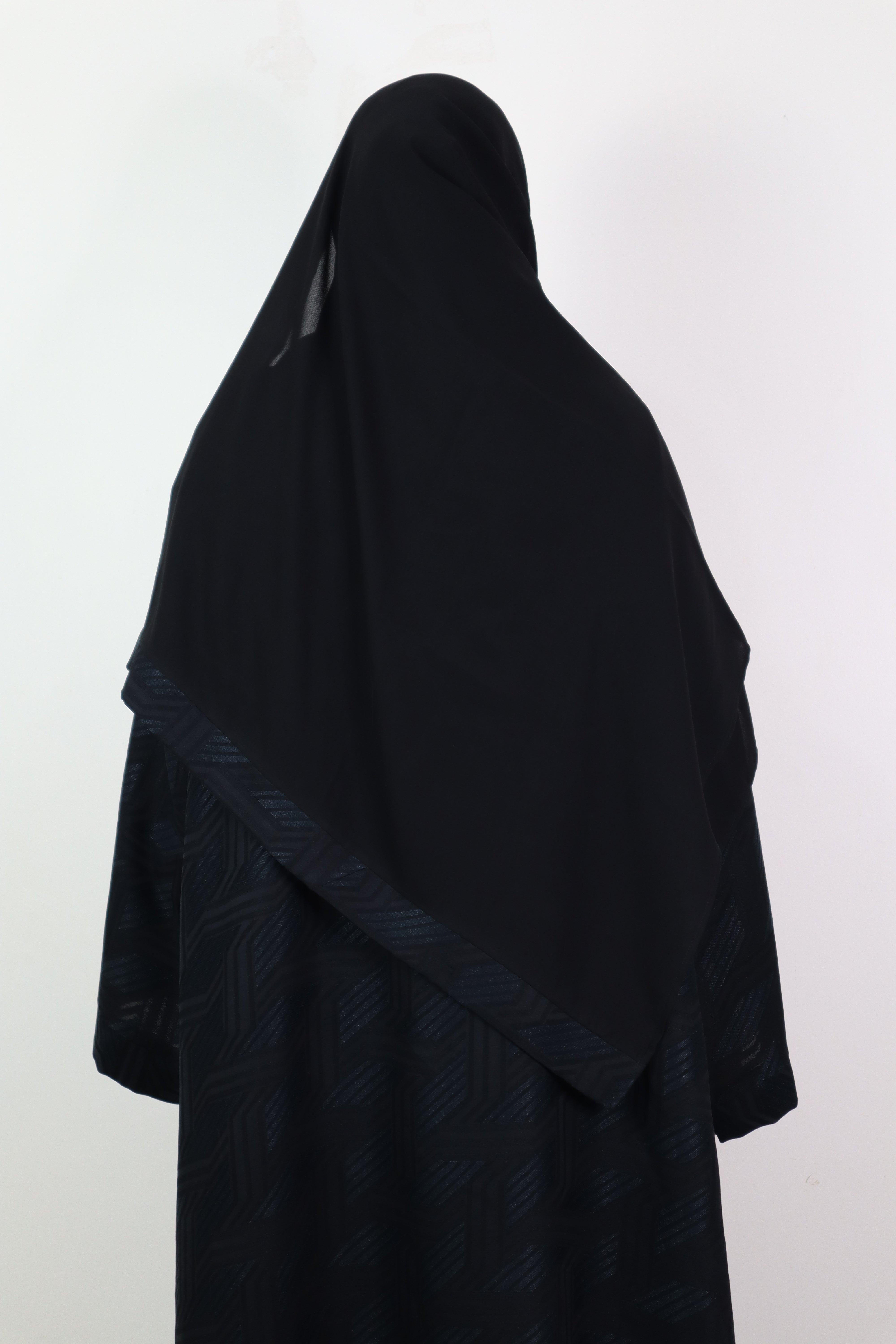 Black Jacquard Abaya