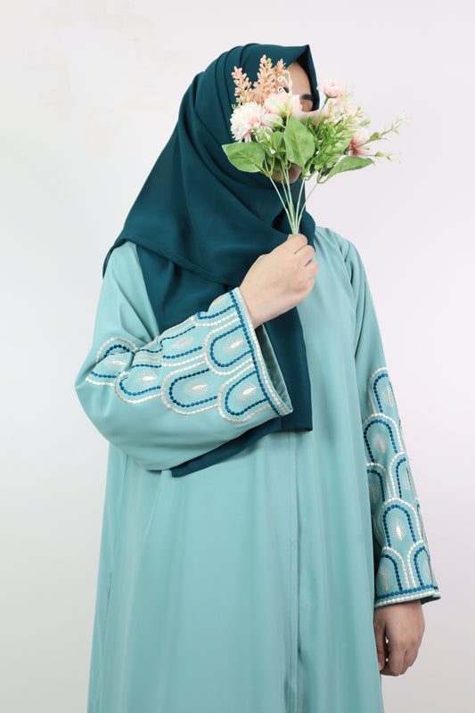 Cyan Mehrab Abaya