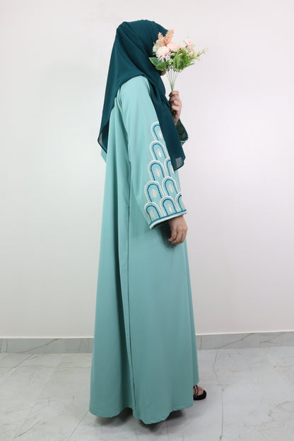 Cyan Mehrab Abaya