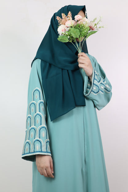 Cyan Mehrab Abaya