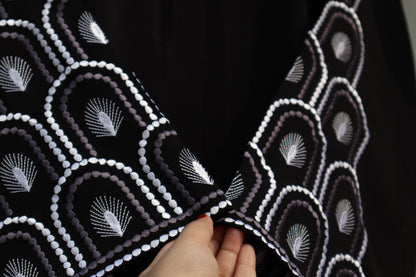Black Mehrab Abaya