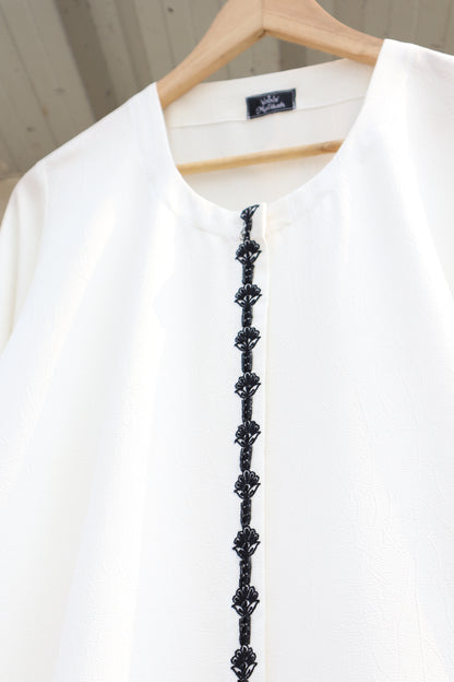 Arwa White Abaya