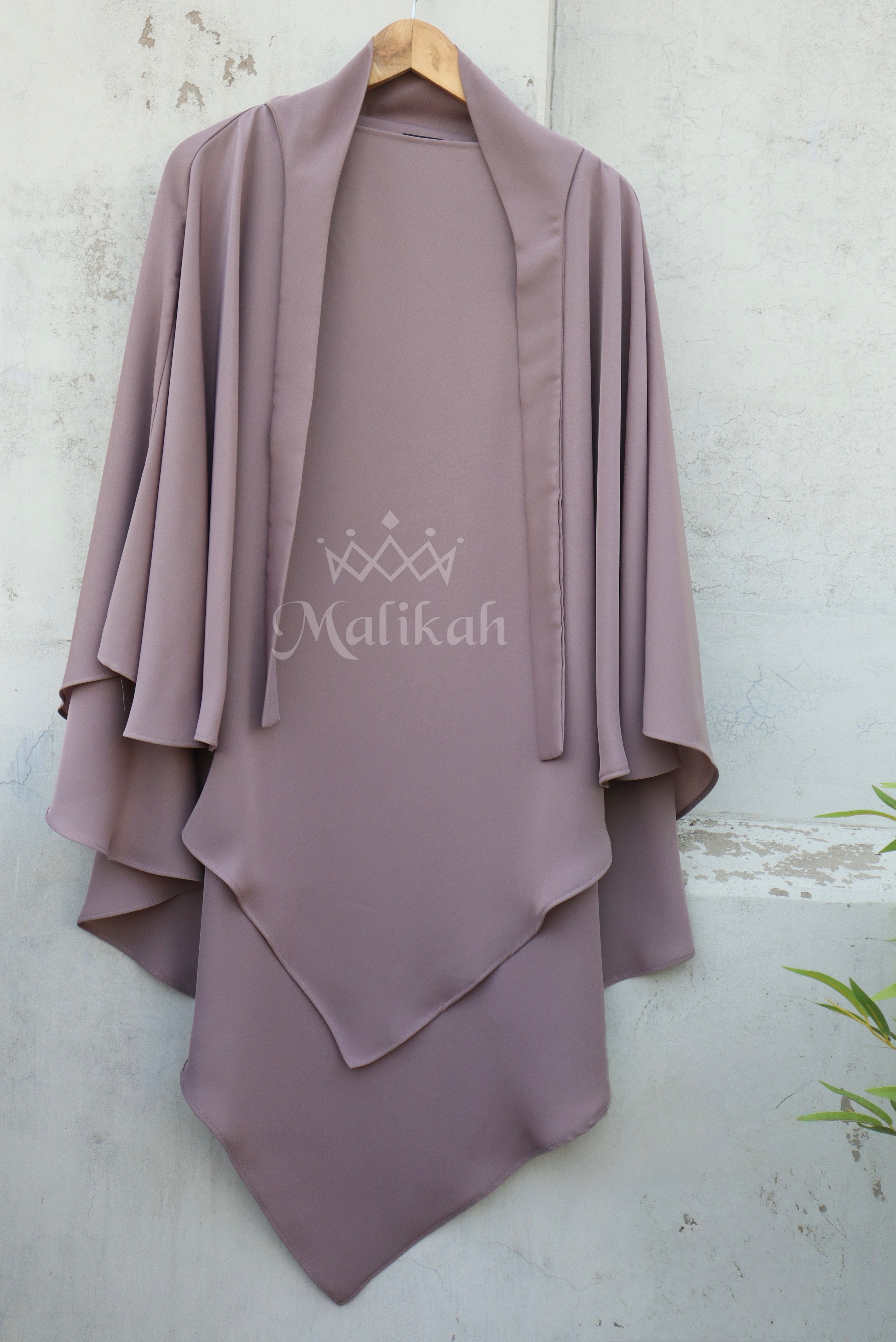 Dusty Rose Khimar ( Premium Nida)